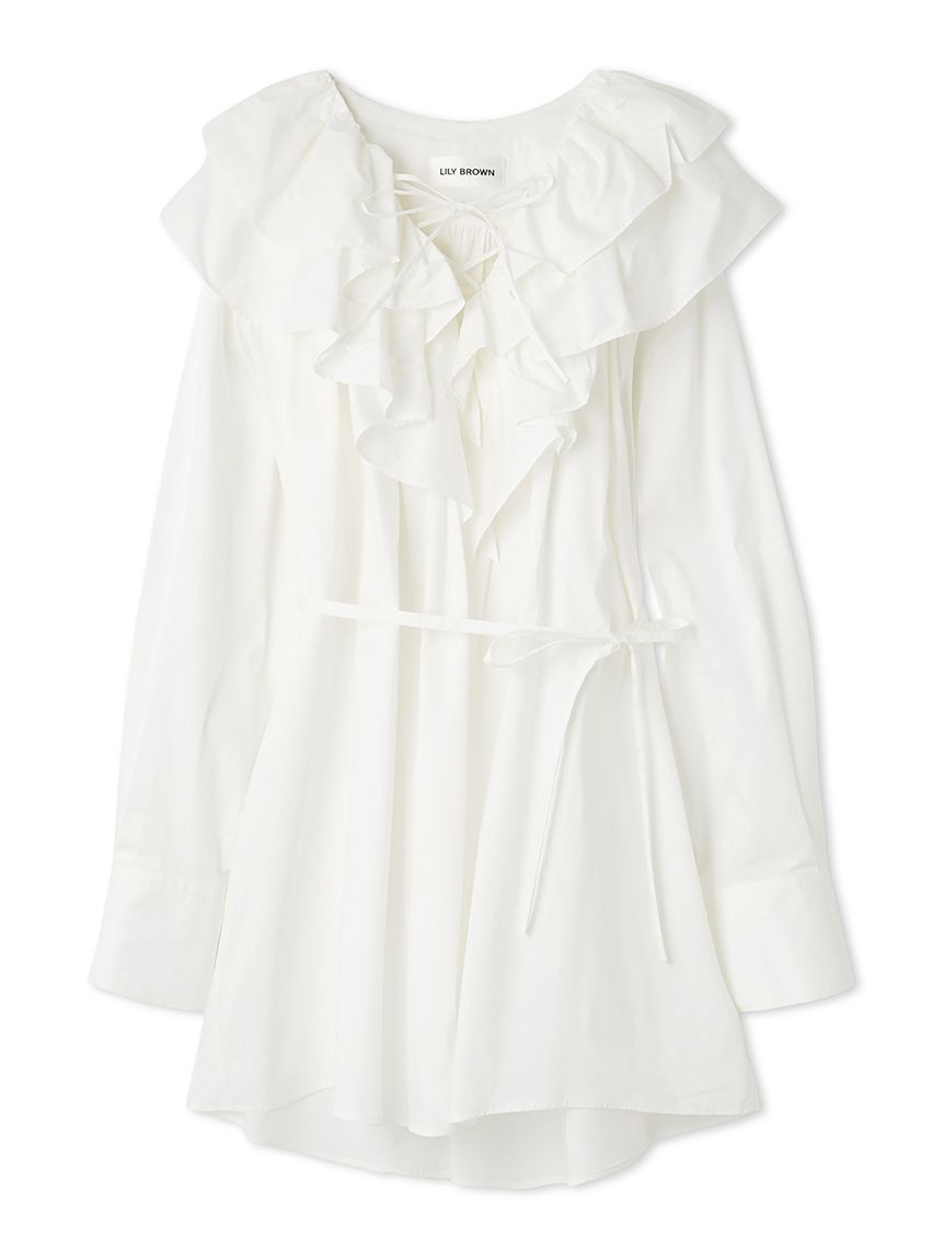 フリルミニワンピース(ミニワンピース)｜ワンピース｜LILY BROWN