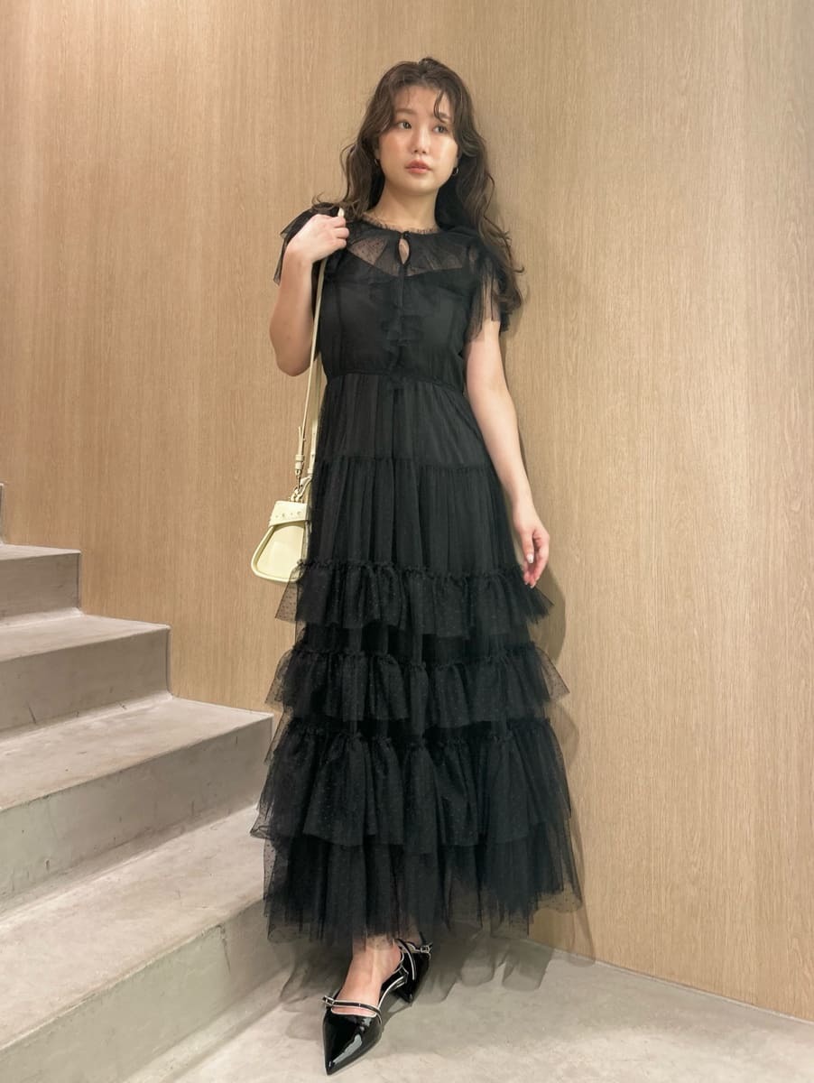 チュールティアードドレス(ドレス)｜ワンピース｜LILY BROWN