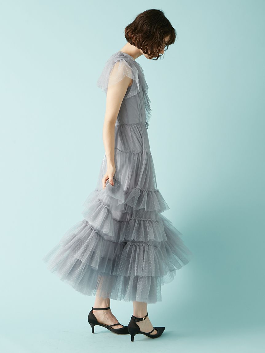 チュールティアードドレス(ドレス)｜ワンピース｜LILY BROWN