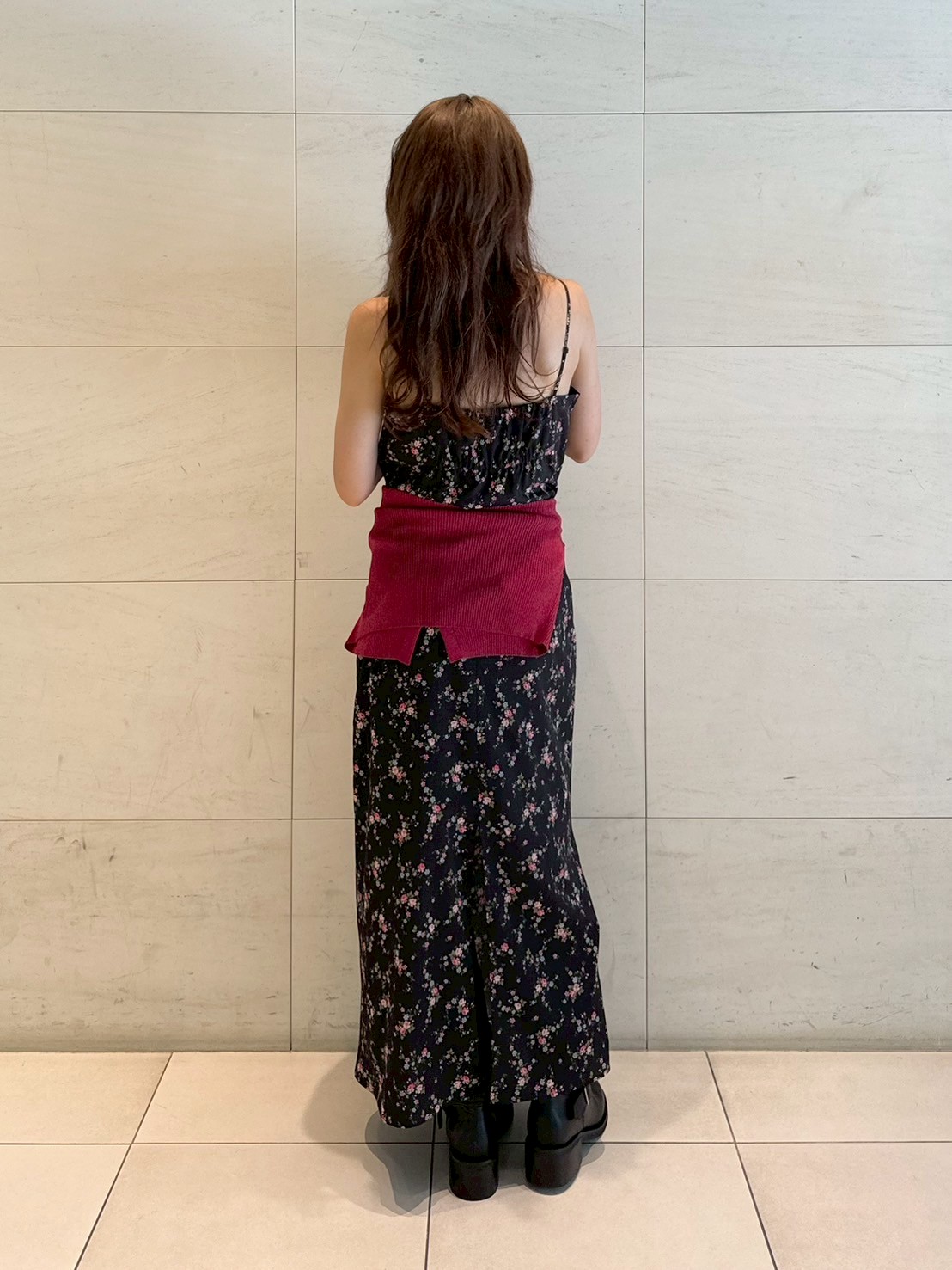 ニットカーデセットバリエーションキャミワンピース(マキシ