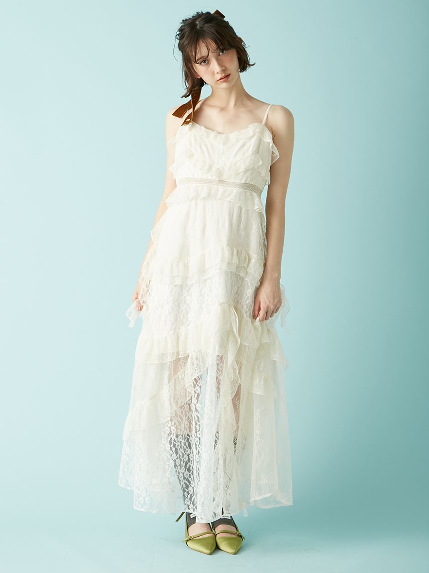 新品タグ付き♡ミストレアス♡バルーンスリーブキャミドレス♡ホワイト 新品タグ付き♡ミストレアス♡バルーンスリーブキャミドレス♡ホワイト