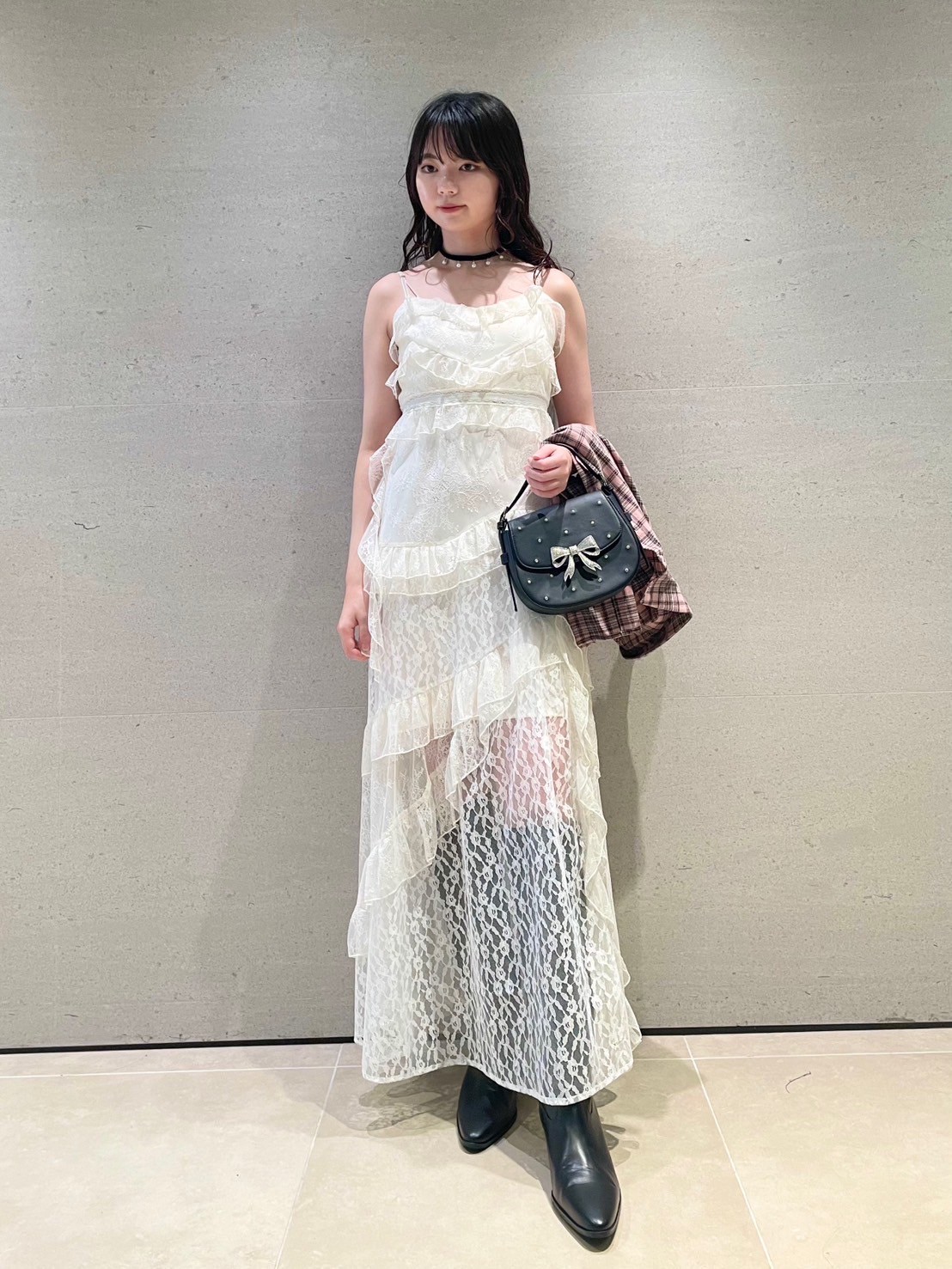 LILY BROWN ×ANNA SUI】レースロングキャミドレス(ドレス)｜ワンピース