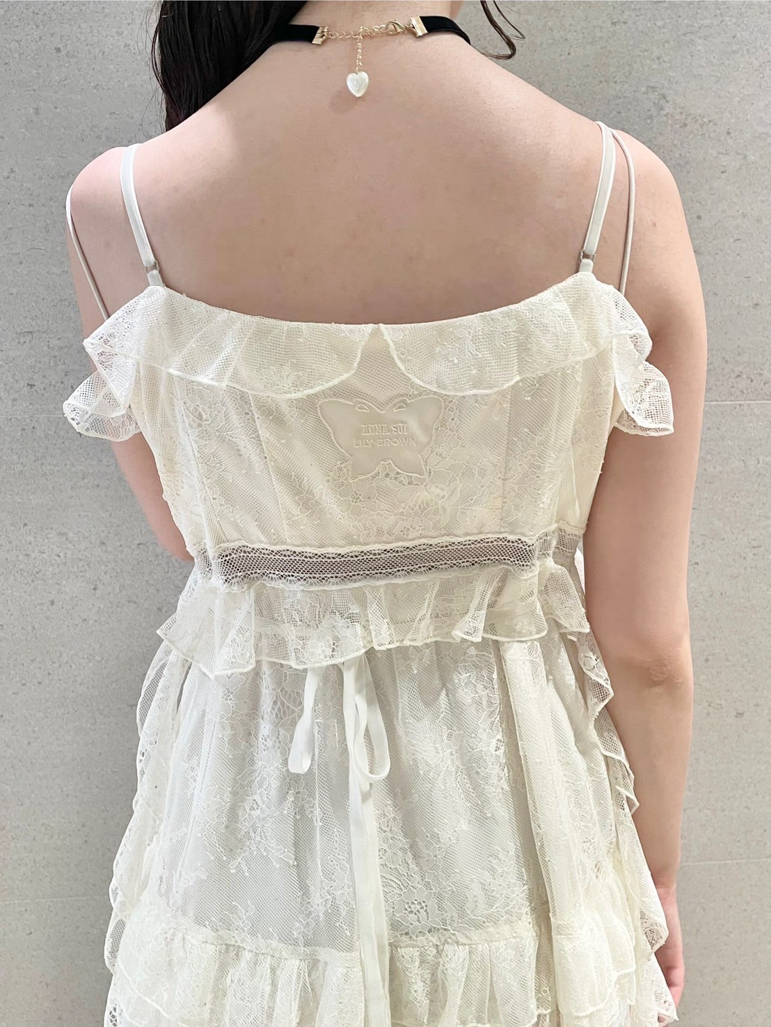 LILY BROWN ×ANNA SUI】レースロングキャミドレス(ドレス)｜ワンピース