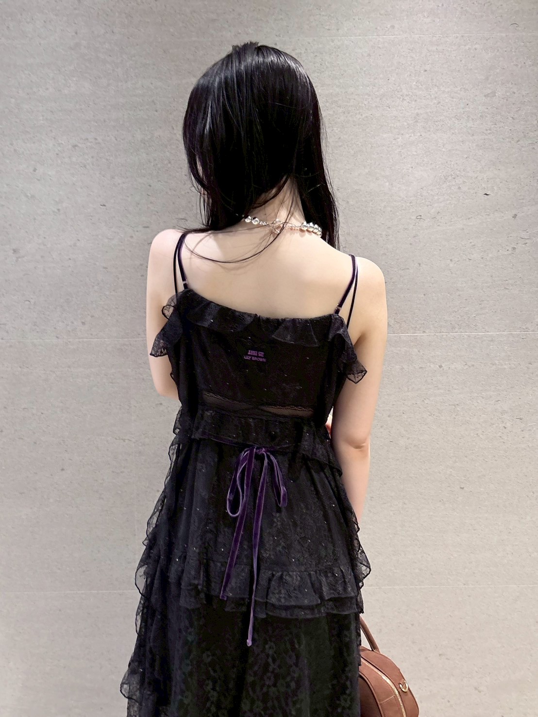 LILY BROWN ×ANNA SUI】レースロングキャミドレス(ドレス)｜ワンピース