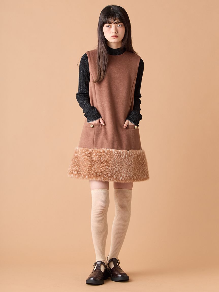 ファードッキングミニワンピース(ミニワンピース)｜ワンピース｜LILY