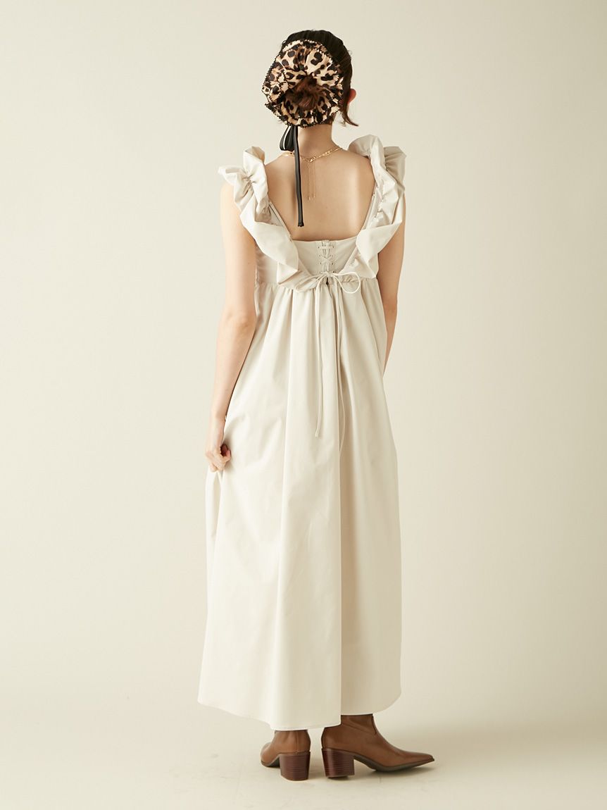 エンジェルスリーブボリュームワンピース(マキシ・ロングワンピース