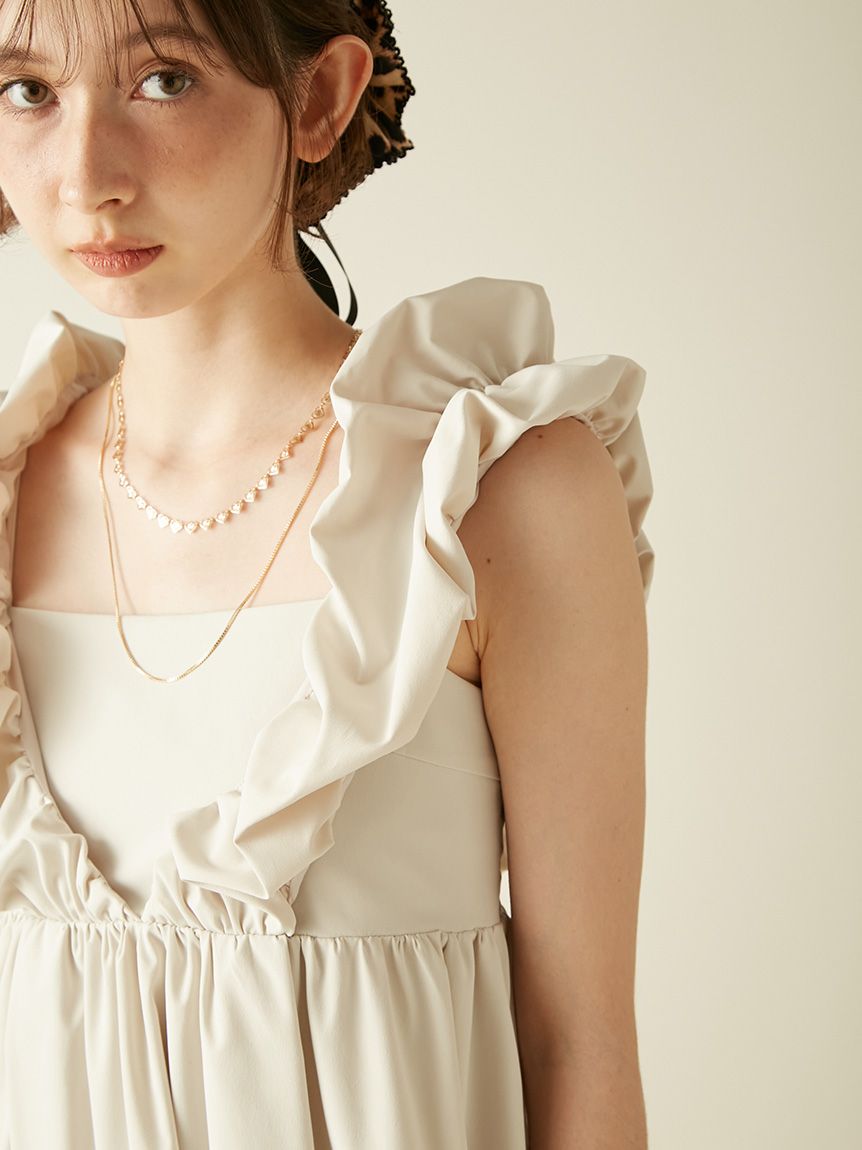 エンジェルスリーブボリュームワンピース(マキシ・ロングワンピース