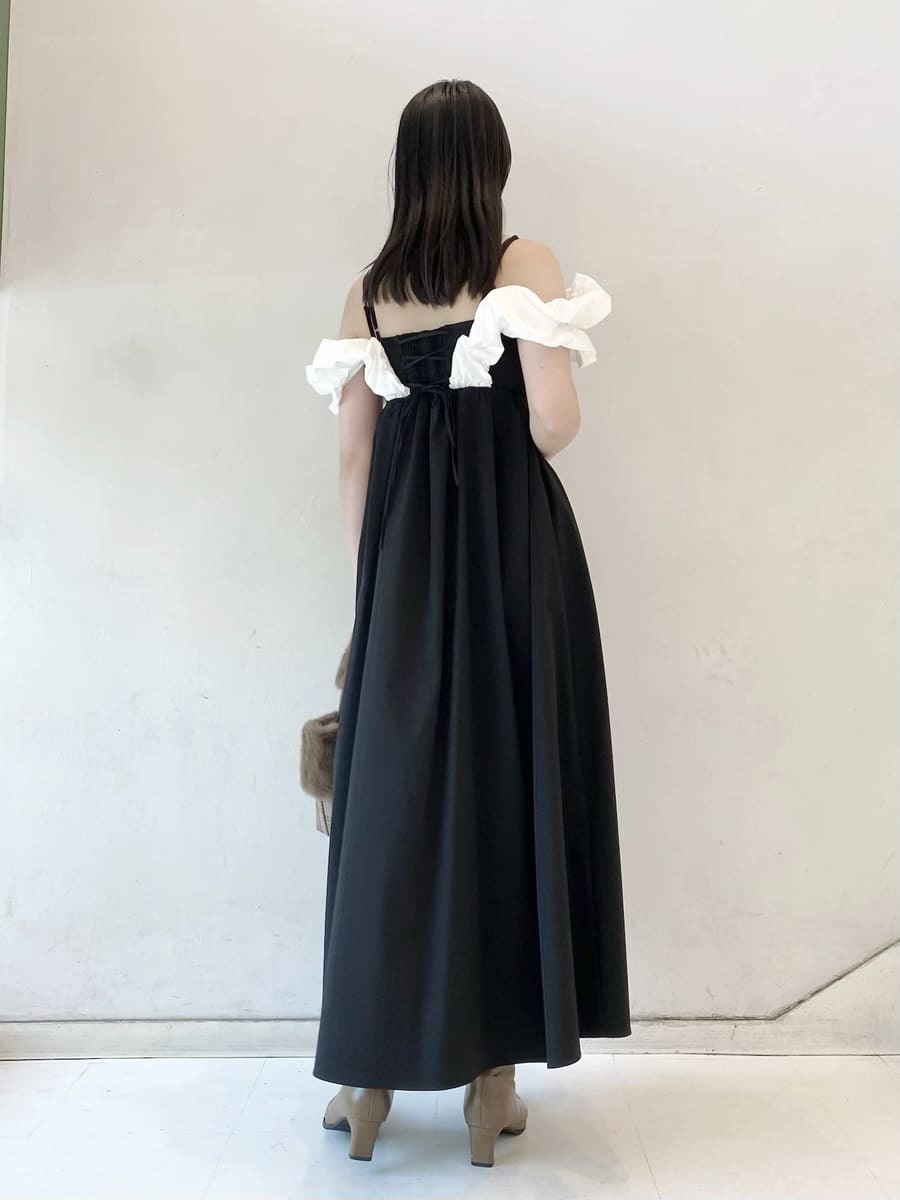 エンジェルスリーブボリュームワンピース(マキシ・ロング