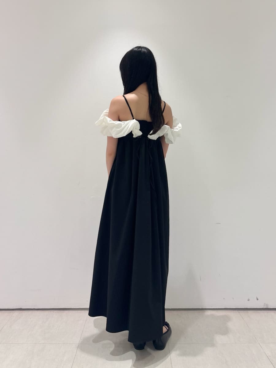 エンジェルスリーブボリュームワンピース(マキシ・ロング