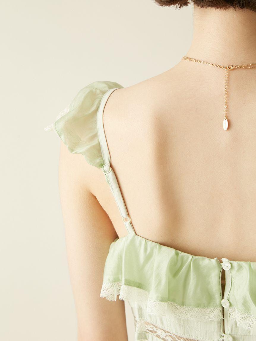 ティアードフリルキャミワンピース(マキシ・ロングワンピース