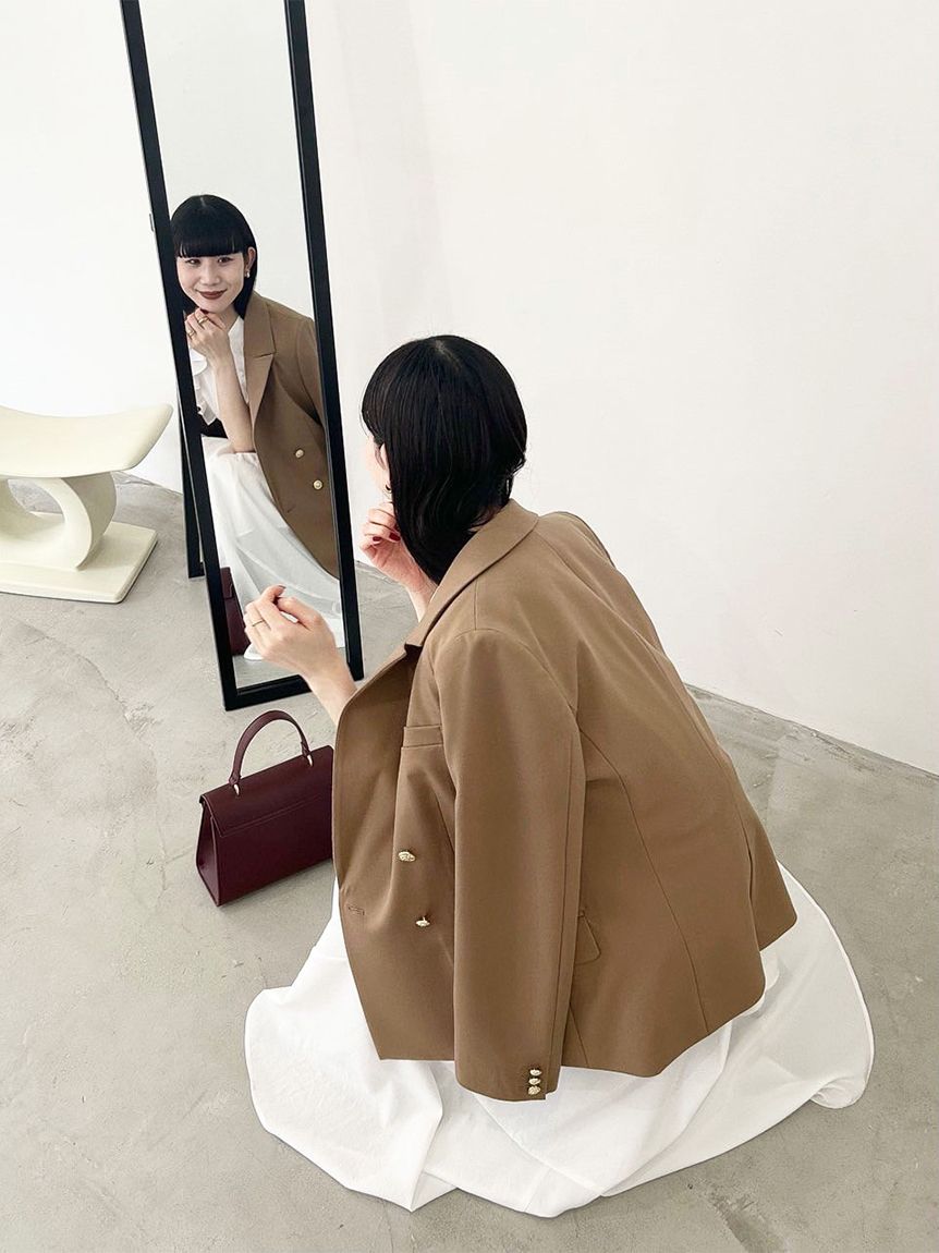【picone×COO☆】Lillyワンピース ラッフルフリルティアードシャツワンピ―ス(マキシ・ロング