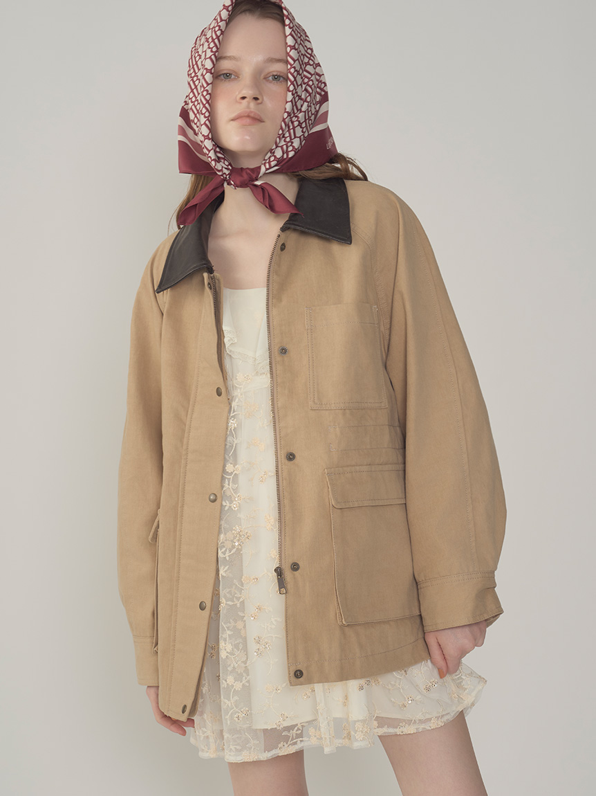 花柄ビジュー　ワンピース　candy stock Lily Brown L.B CANDY STOCK]フラワービジューレースミニワンピース(ミニ