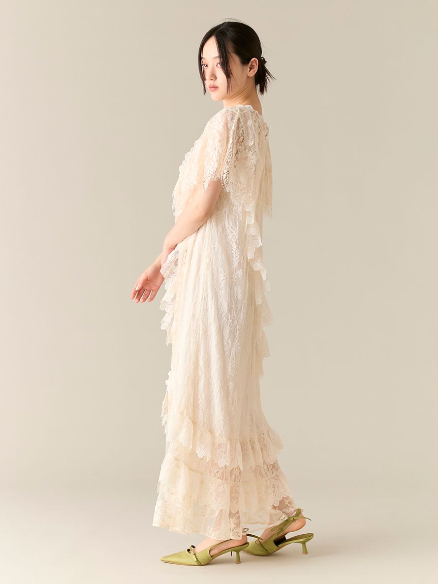 プラントレースドレス(ドレス)｜ワンピース｜LILY BROWN（リリー