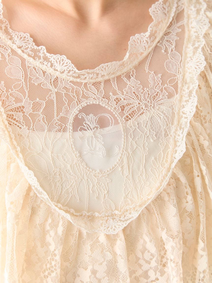 プラントレースドレス(ドレス)｜ワンピース｜LILY BROWN（リリー