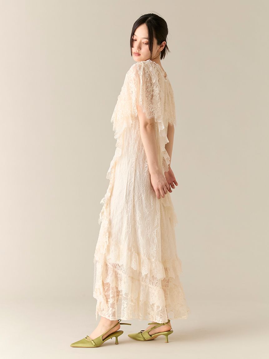 プラントレースドレス(ドレス)｜ワンピース｜LILY BROWN（リリー