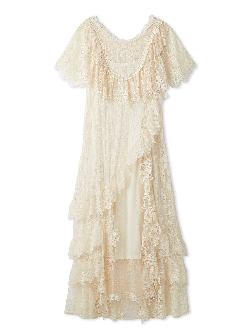 プラントレースドレス(ドレス)｜ワンピース｜LILY BROWN（リリー