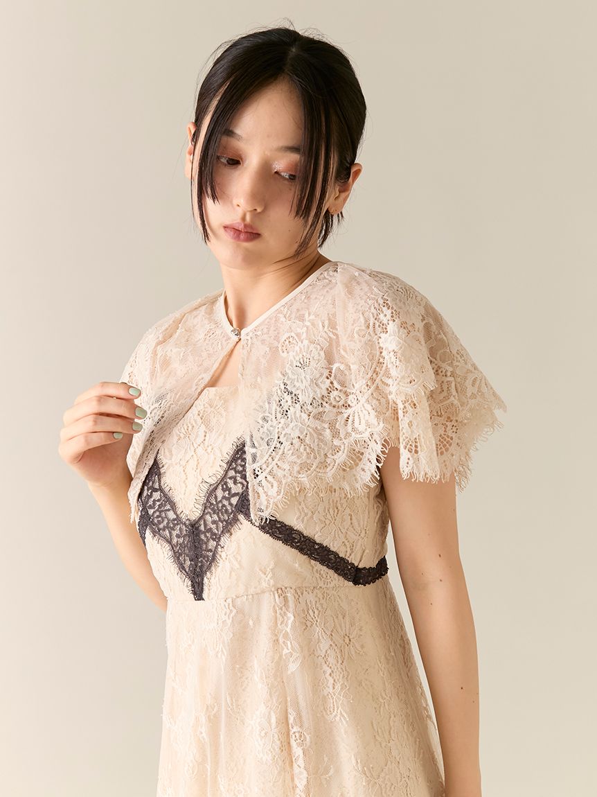 LILY BROWN ドレス LILY BROWN ×ANNA SUI】レースロングキャミドレス(ドレス)｜ワンピース