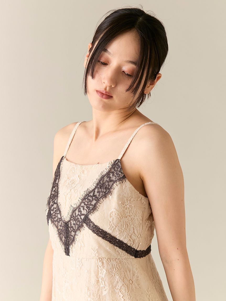 ケープ付き2wayレースラインドレス(ドレス)｜ワンピース｜LILY BROWN