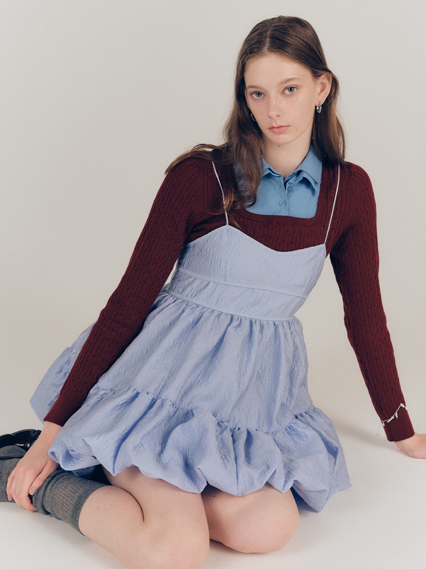 ジャカードミニワンピース(Hearts2Hearts着用)(Tシャツ・カットソー