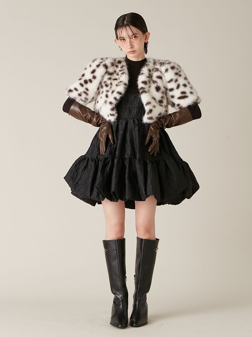 ジャカードミニワンピース(Tシャツ・カットソー)｜トップス｜LILY