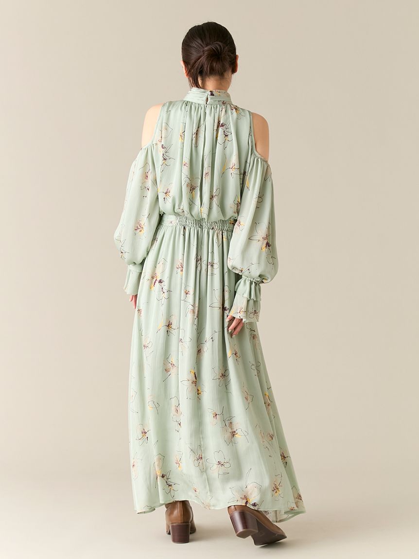 ショルダーオープンワンピース(マキシ・ロングワンピース)｜ワンピース