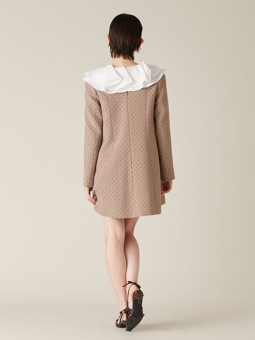 ラッフルカラー付きミニワンピース(Hearts2Hearts着用)(ミニワンピース