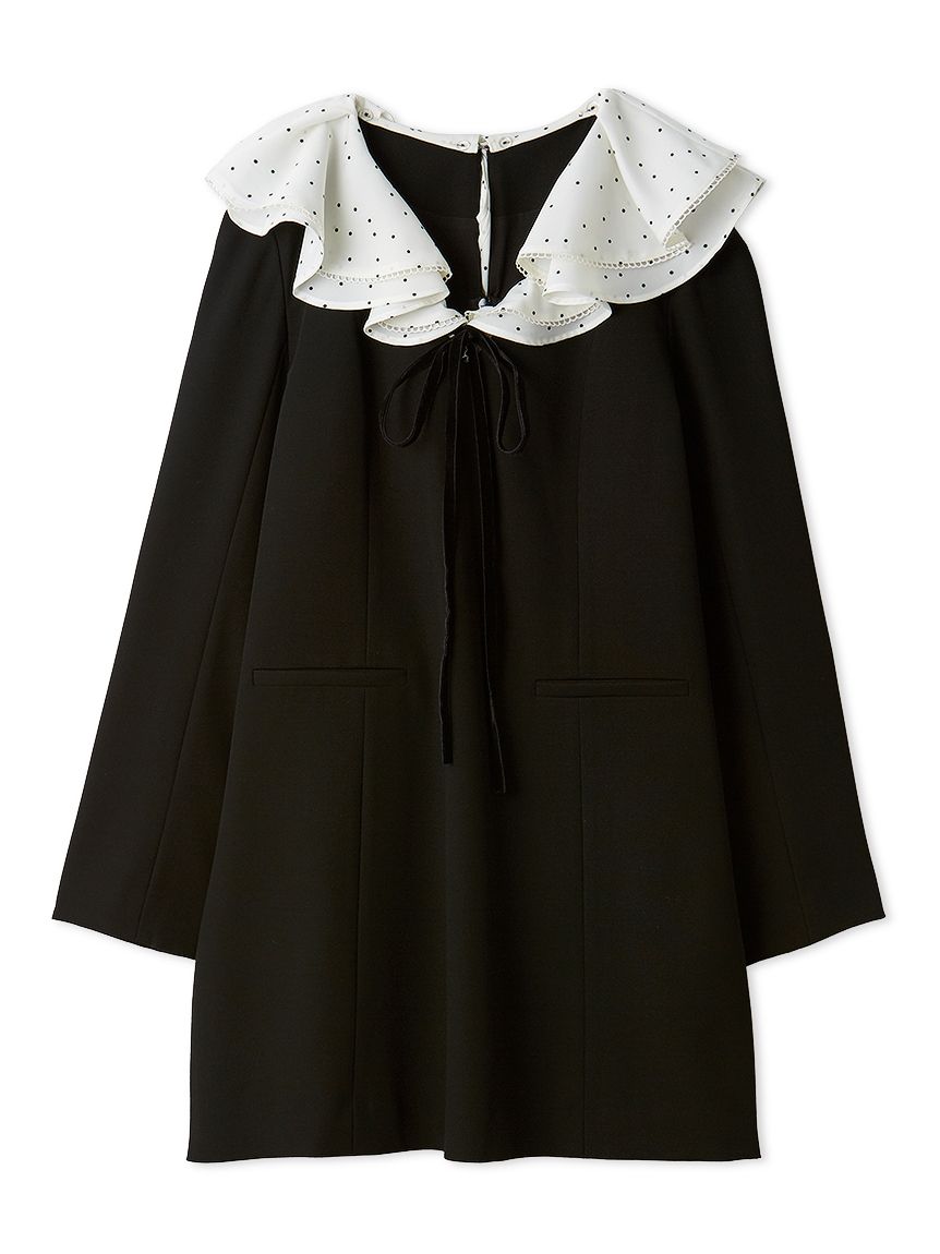 ラッフルカラー付きミニワンピース(Hearts2Hearts着用)(ミニワンピース