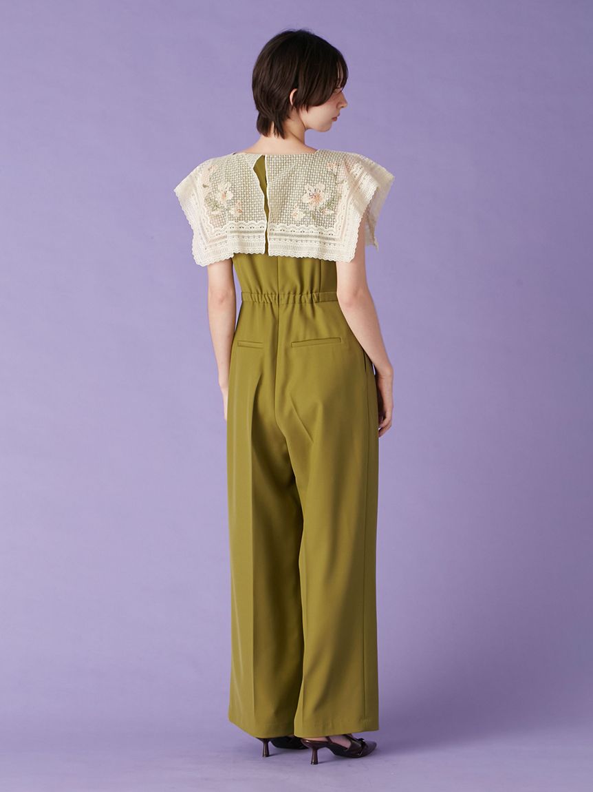 レースカラーコンビネゾン(ドレス)｜ワンピース｜LILY BROWN（リリー