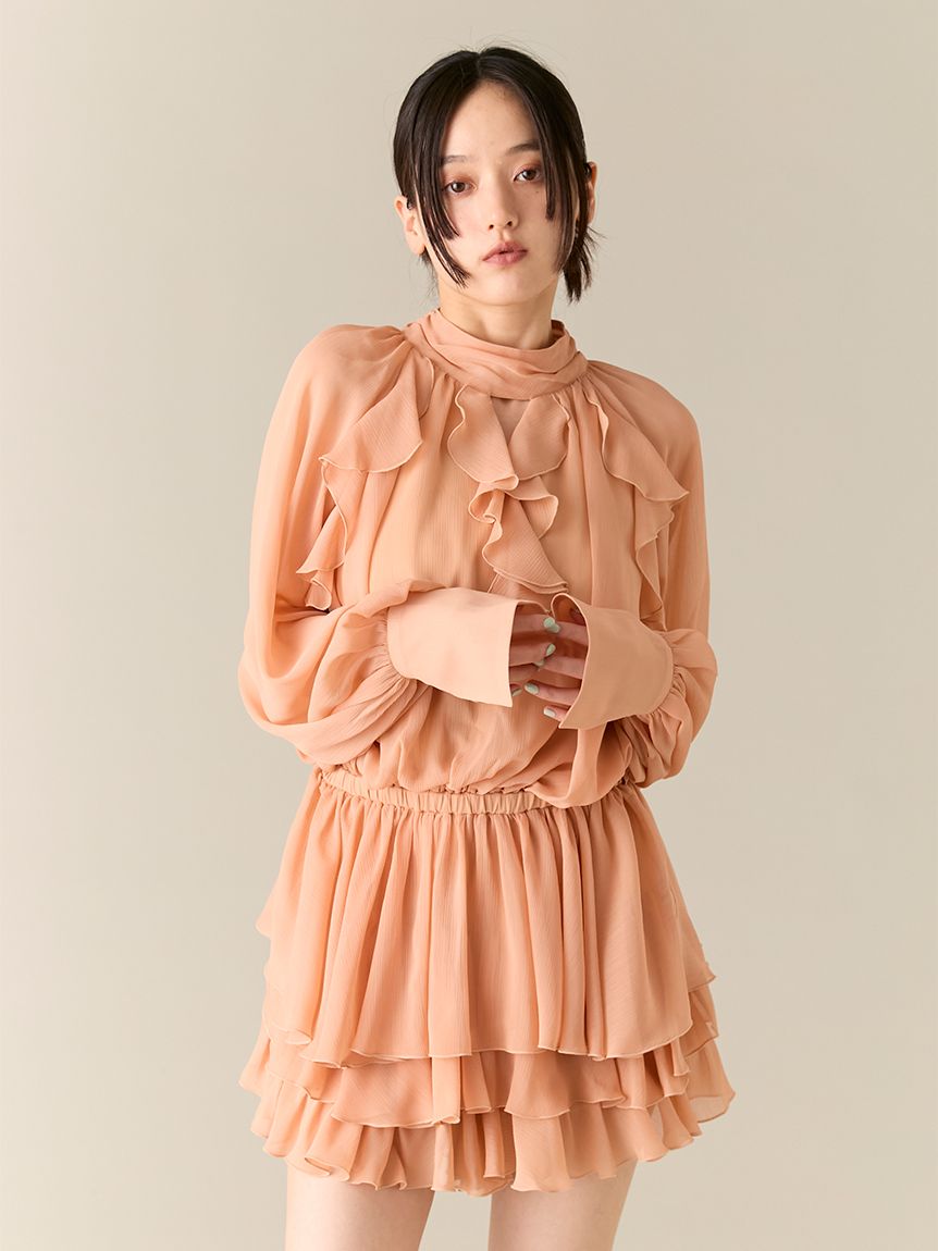 ドレープフリルセットアップ(セットアップアイテム)｜LILY BROWN