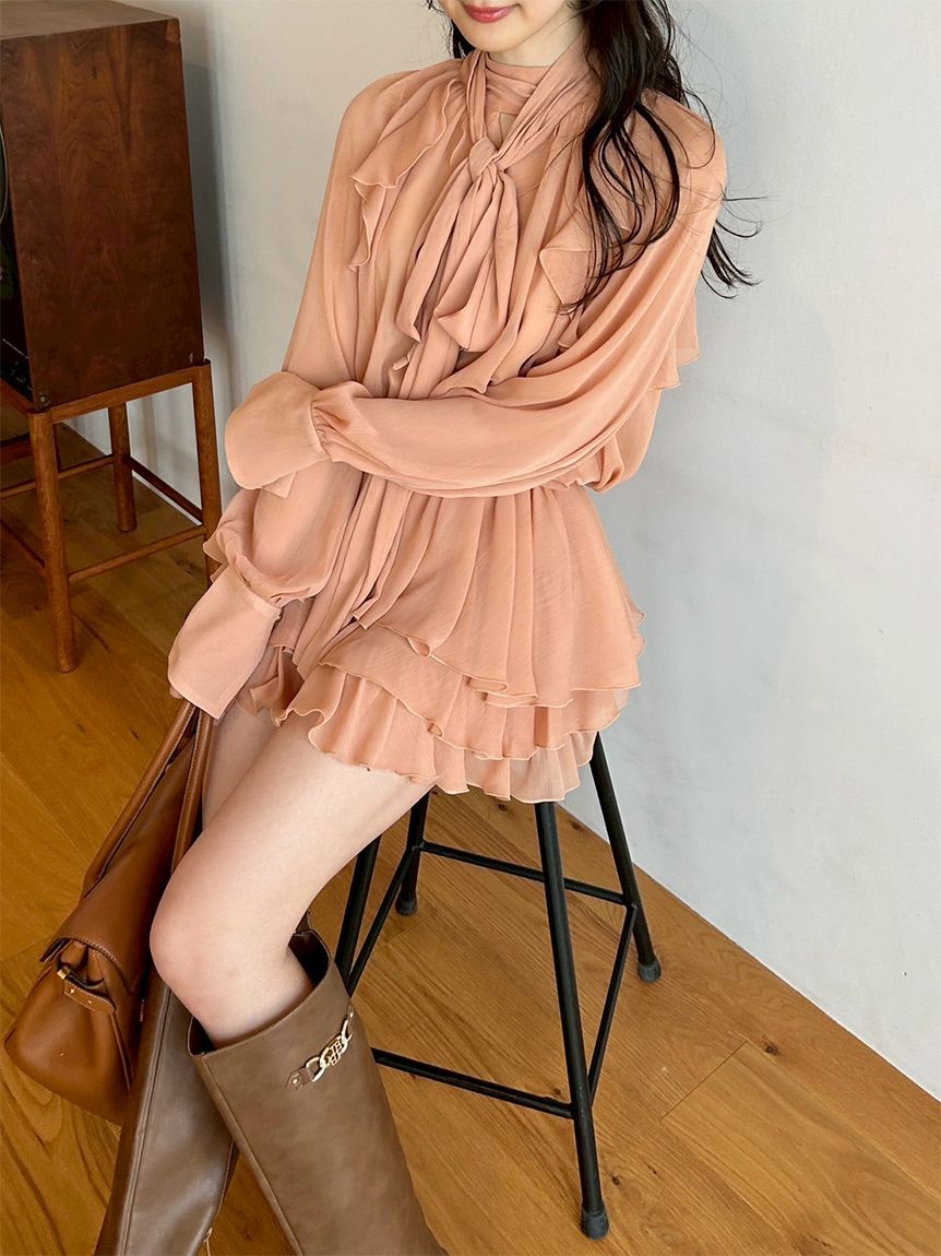 ドレープフリルセットアップ(セットアップアイテム)｜LILY BROWN