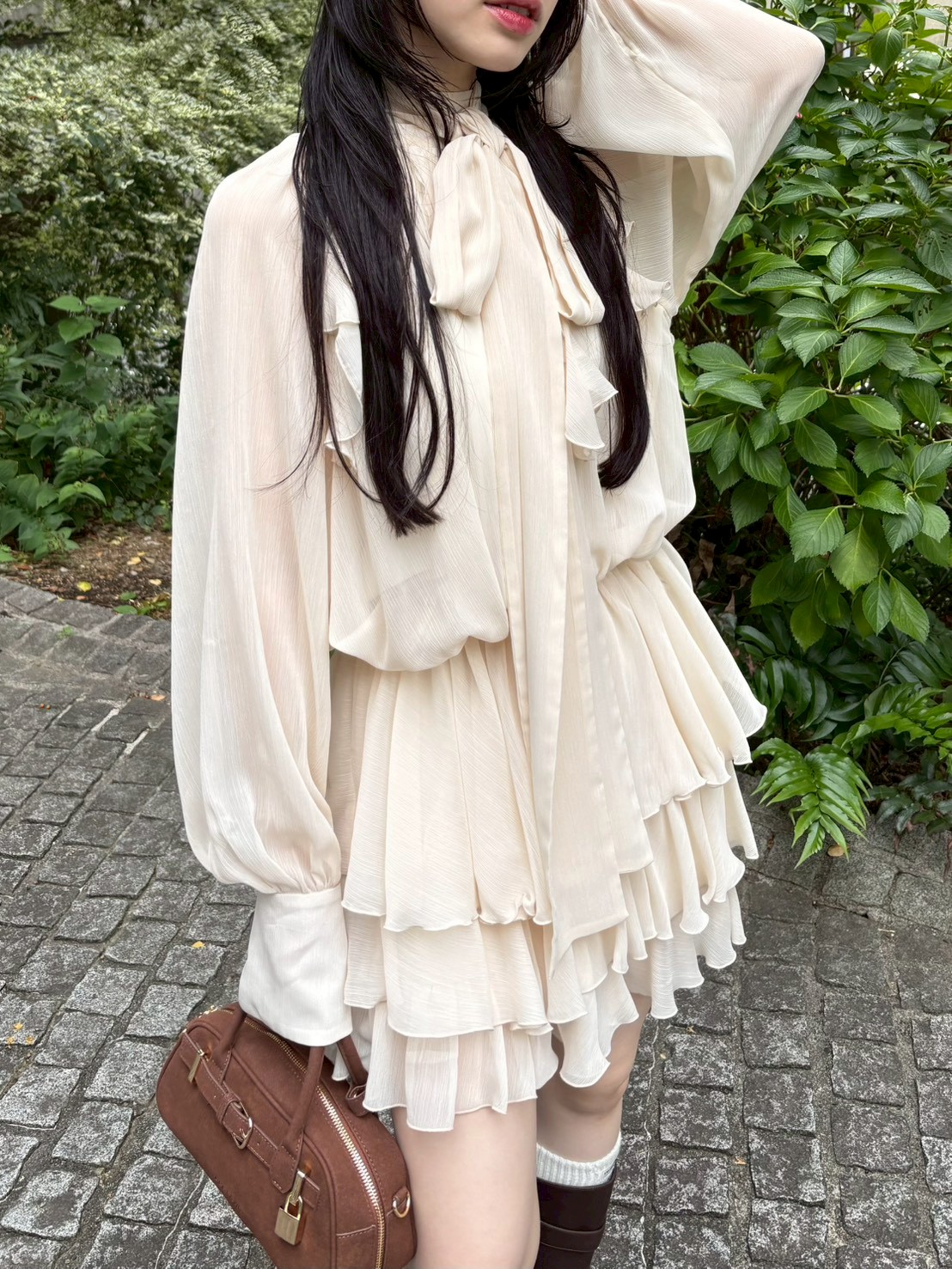 ドレープフリルセットアップ(セットアップアイテム)｜LILY BROWN