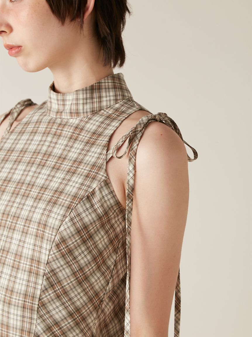 アメスリチェックワンピース(マキシ・ロングワンピース)｜ワンピース