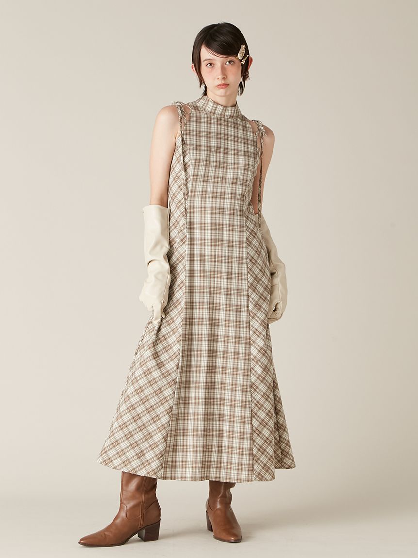 Lily Brown チェックワンピース セール】チェック柄キャミワンピース（ワンピース）｜LILY BROWN