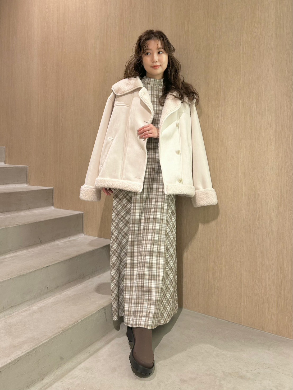 アメスリチェックワンピース(マキシ・ロングワンピース)｜ワンピース