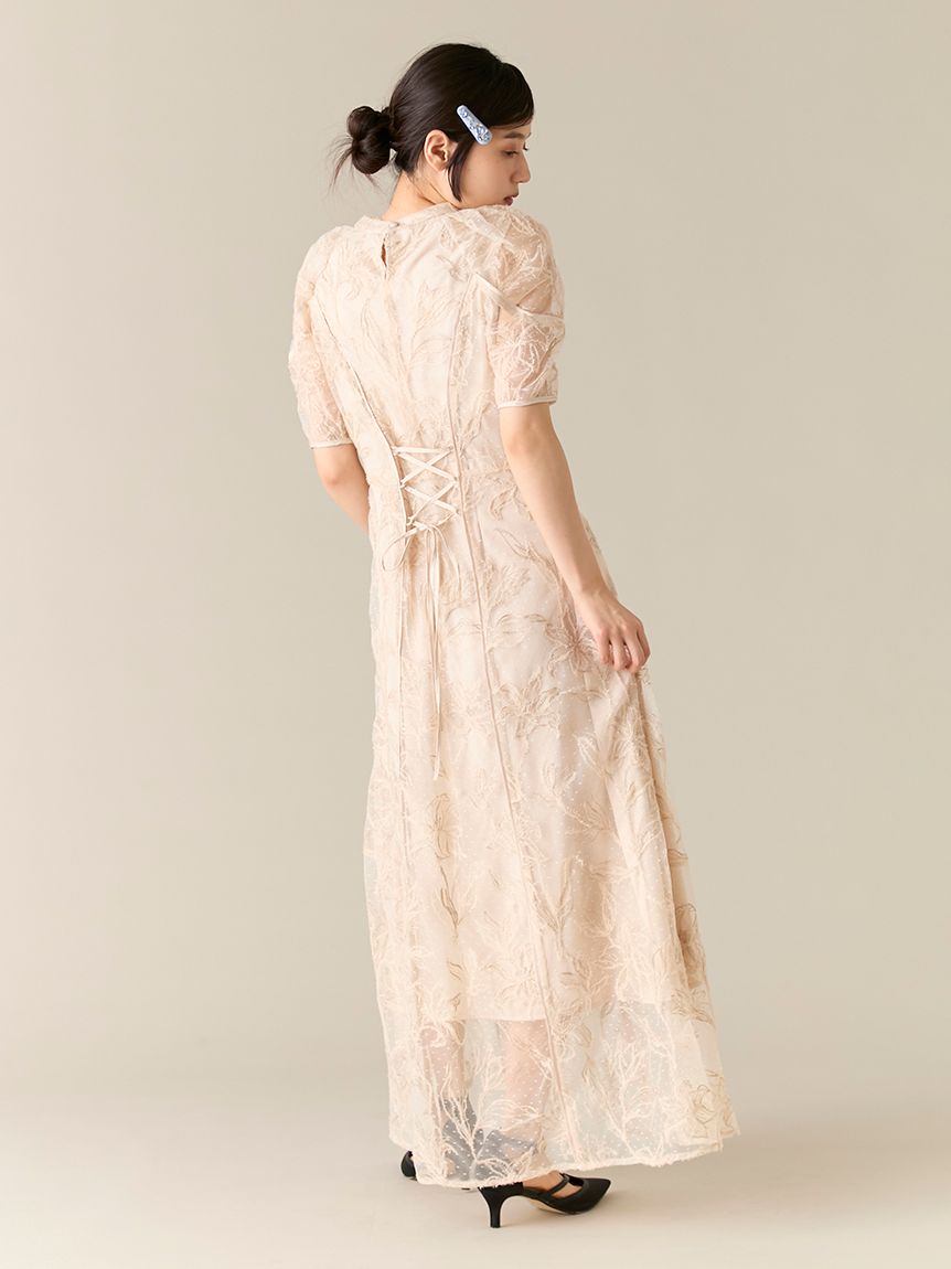 チュールエンブロイダリードレス(ドレス)｜ワンピース｜LILY BROWN