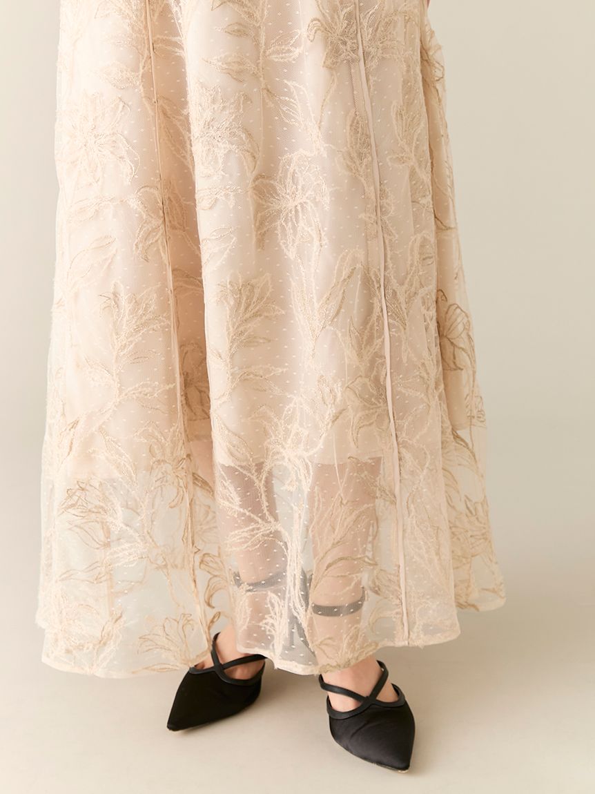 チュールエンブロイダリードレス(ドレス)｜ワンピース｜LILY BROWN
