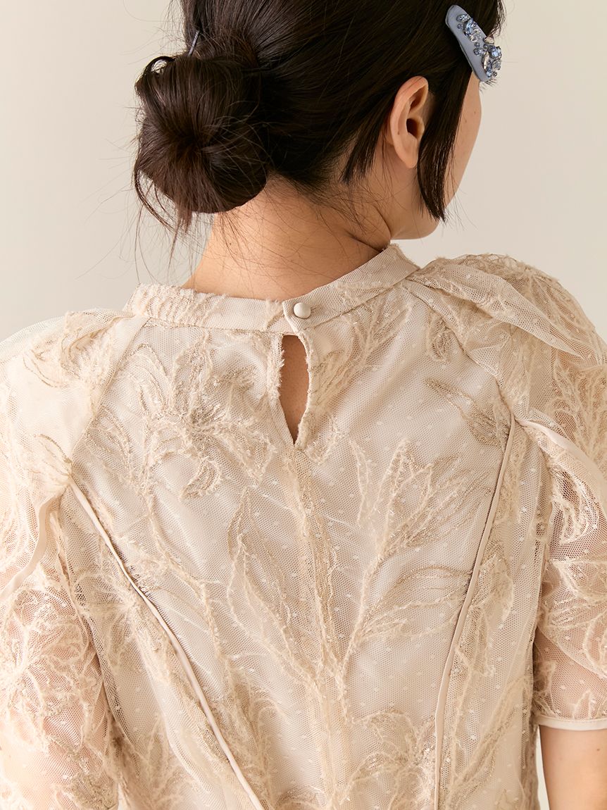 チュールエンブロイダリードレス(ドレス)｜ワンピース｜LILY BROWN