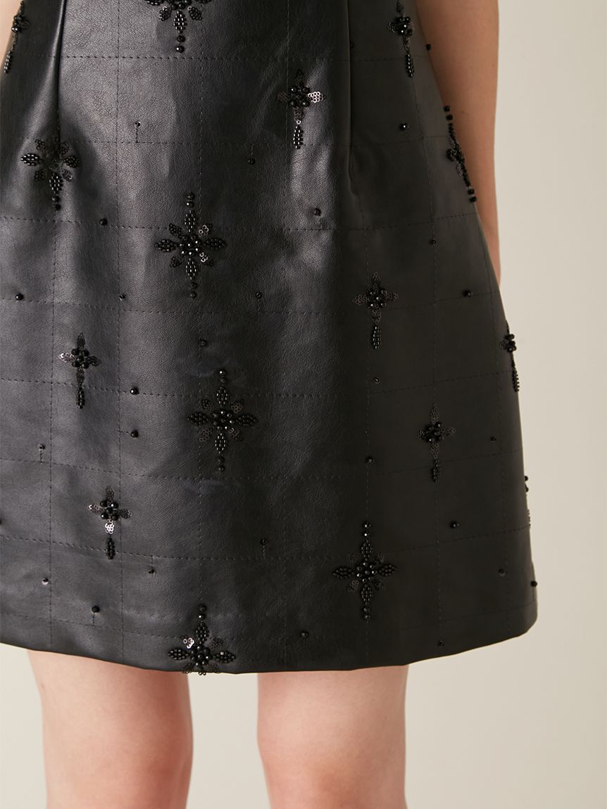 L.B CANDY STOCK]フリルカラー付き2wayミニワンピース(Hearts2Hearts