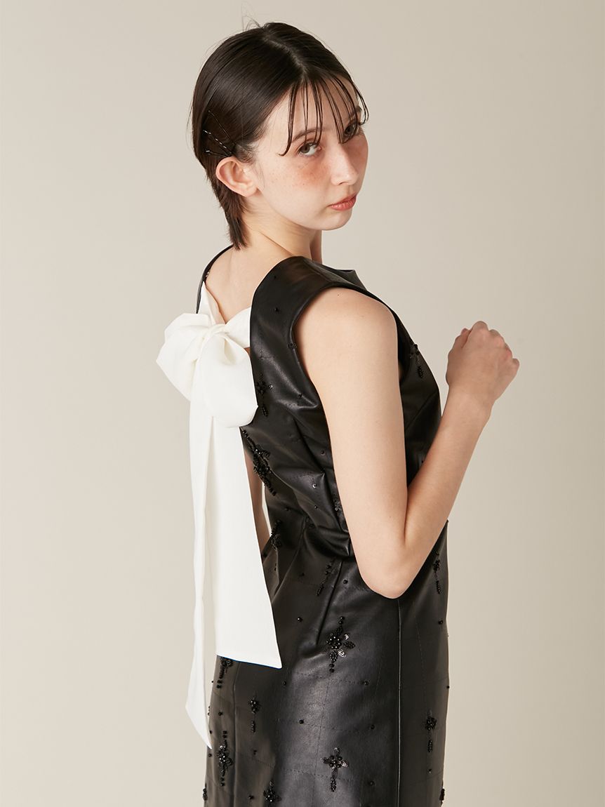 LILY BROWN LB CANDYフリルカラー付き2wayミニワンピース L.B CANDY STOCK]フリルカラー付き2wayミニワンピース(Hearts2Hearts