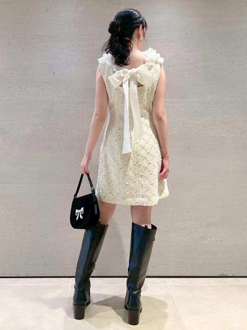 L.B CANDY STOCK]フリルカラー付き2wayミニワンピース(Hearts2Hearts