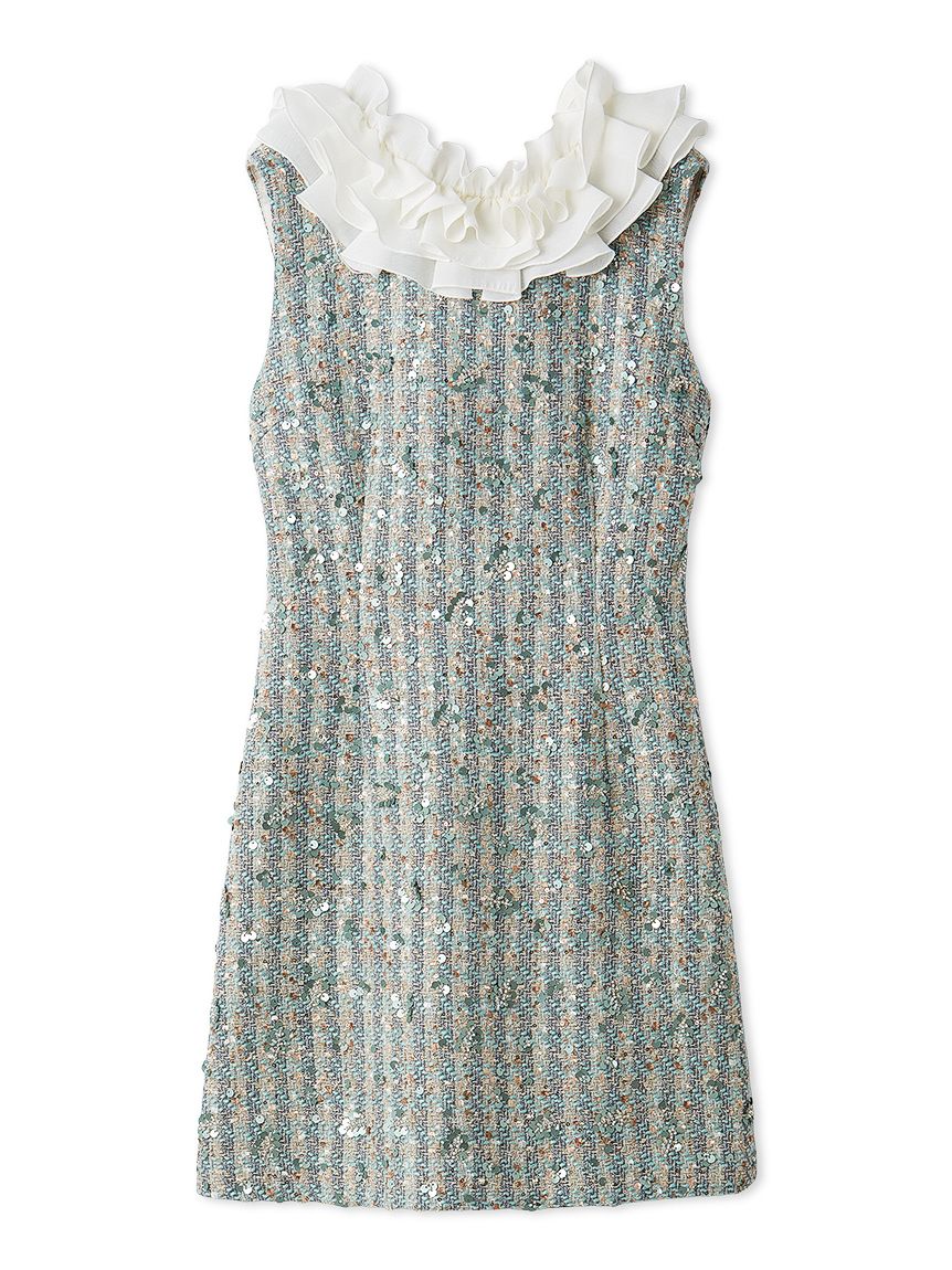 L.B CANDY STOCK]フリルカラー付き2wayミニワンピース(Hearts2Hearts