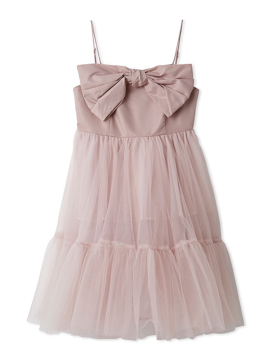 フロントリボンチュールミニドレス(ドレス)｜ワンピース｜LILY BROWN