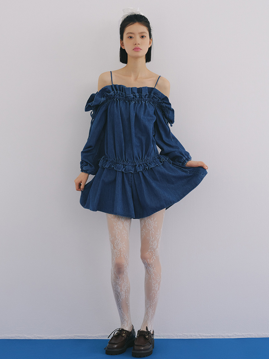 【美品】soor ploomリバティ ロンパース 2-3y 日本製】LIBERTY リバティプリント レースロンパース 70-80サイズ
