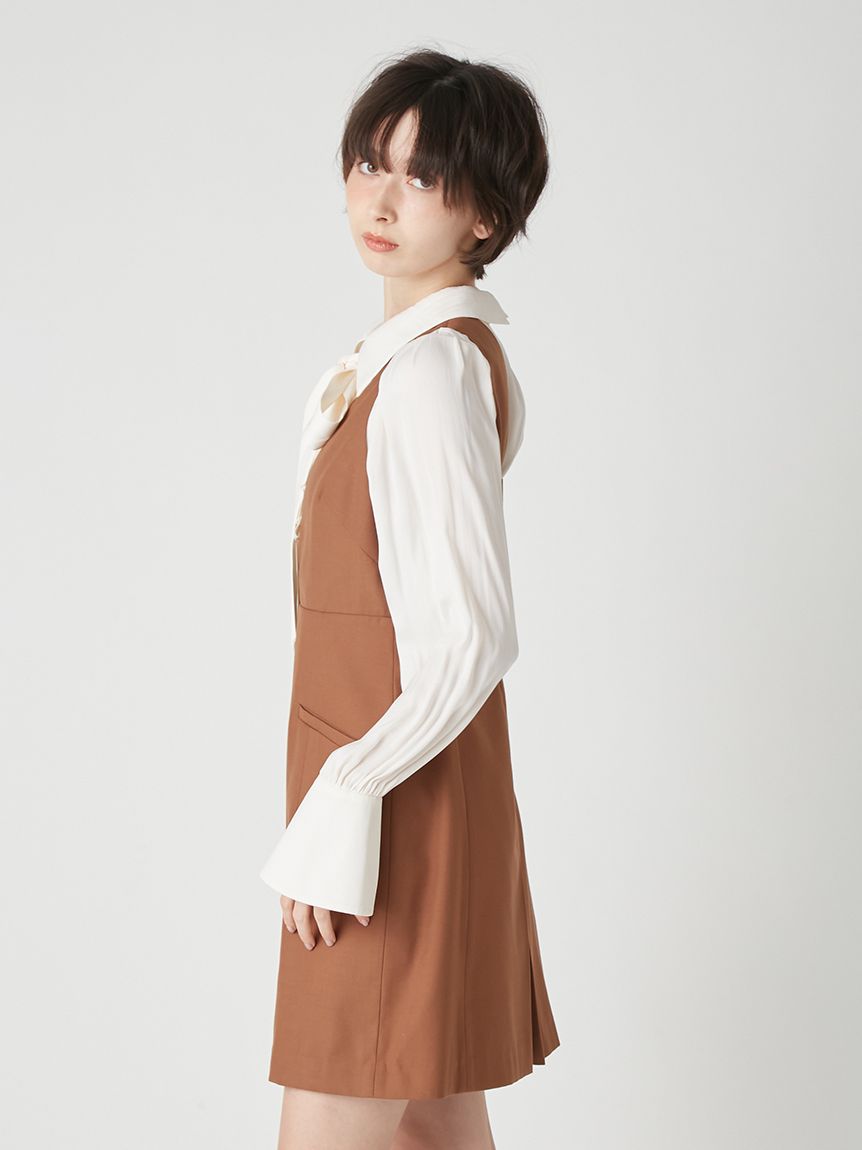 シャツドッキングミニワンピース(ミニワンピース)｜ワンピース｜LILY