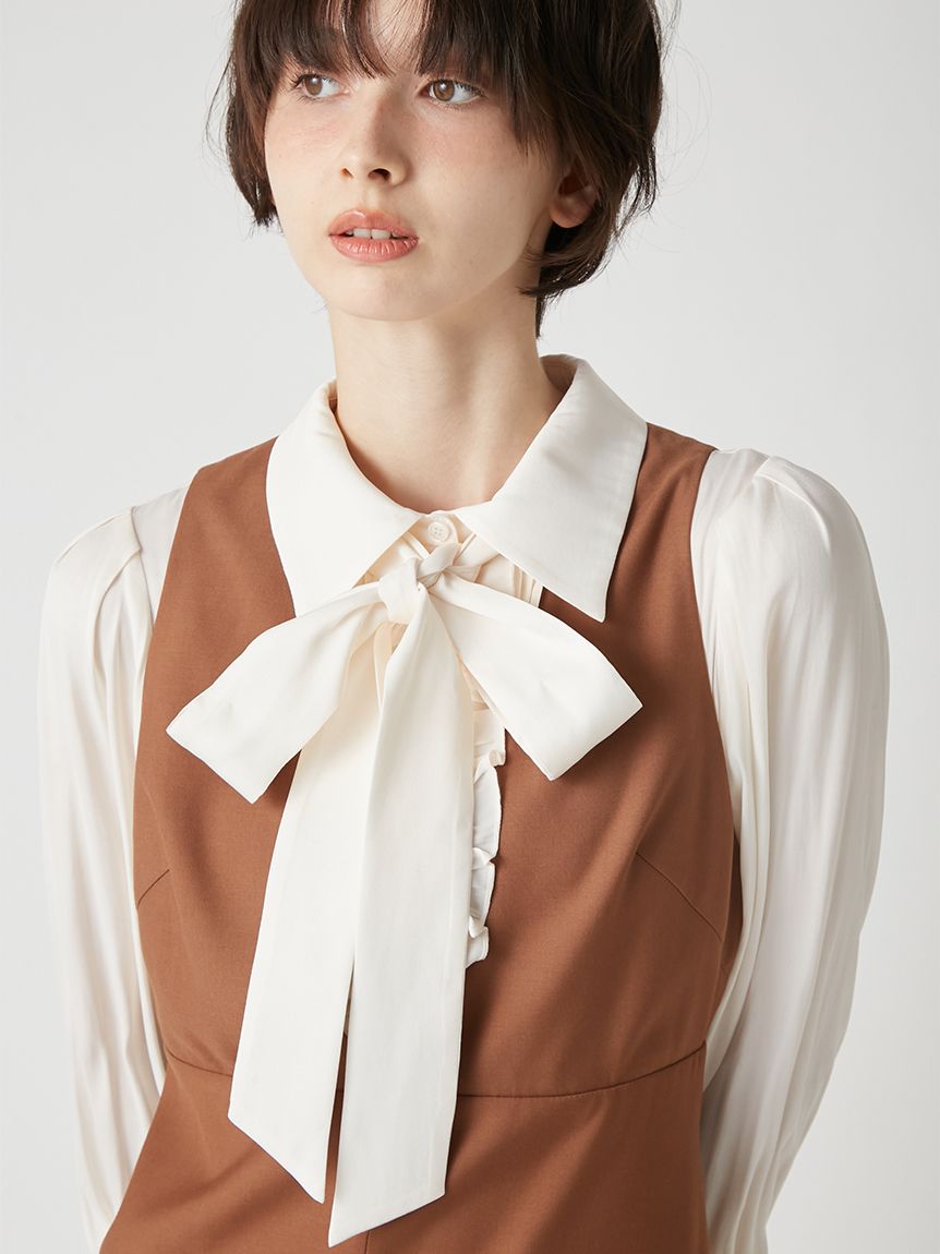 シャツドッキングミニワンピース(ミニワンピース)｜ワンピース｜LILY