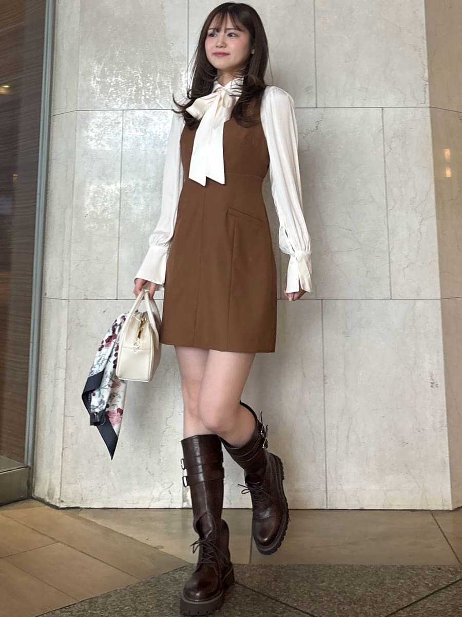 シャツドッキングミニワンピース(ミニワンピース)｜ワンピース｜LILY