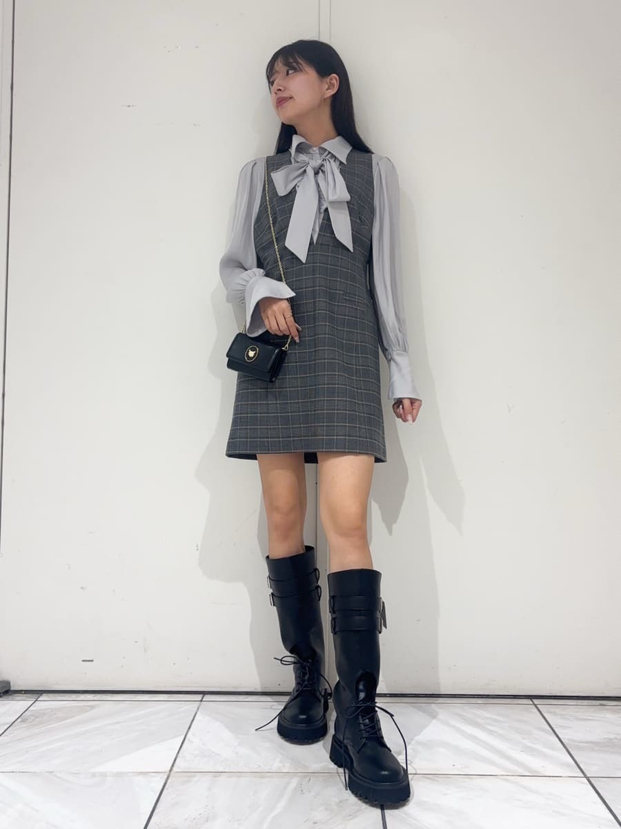 シャツドッキングミニワンピース(ミニワンピース)|ワンピース|LILY シャツドッキングミニワンピース(ミニワンピース)|ワンピース|LILY