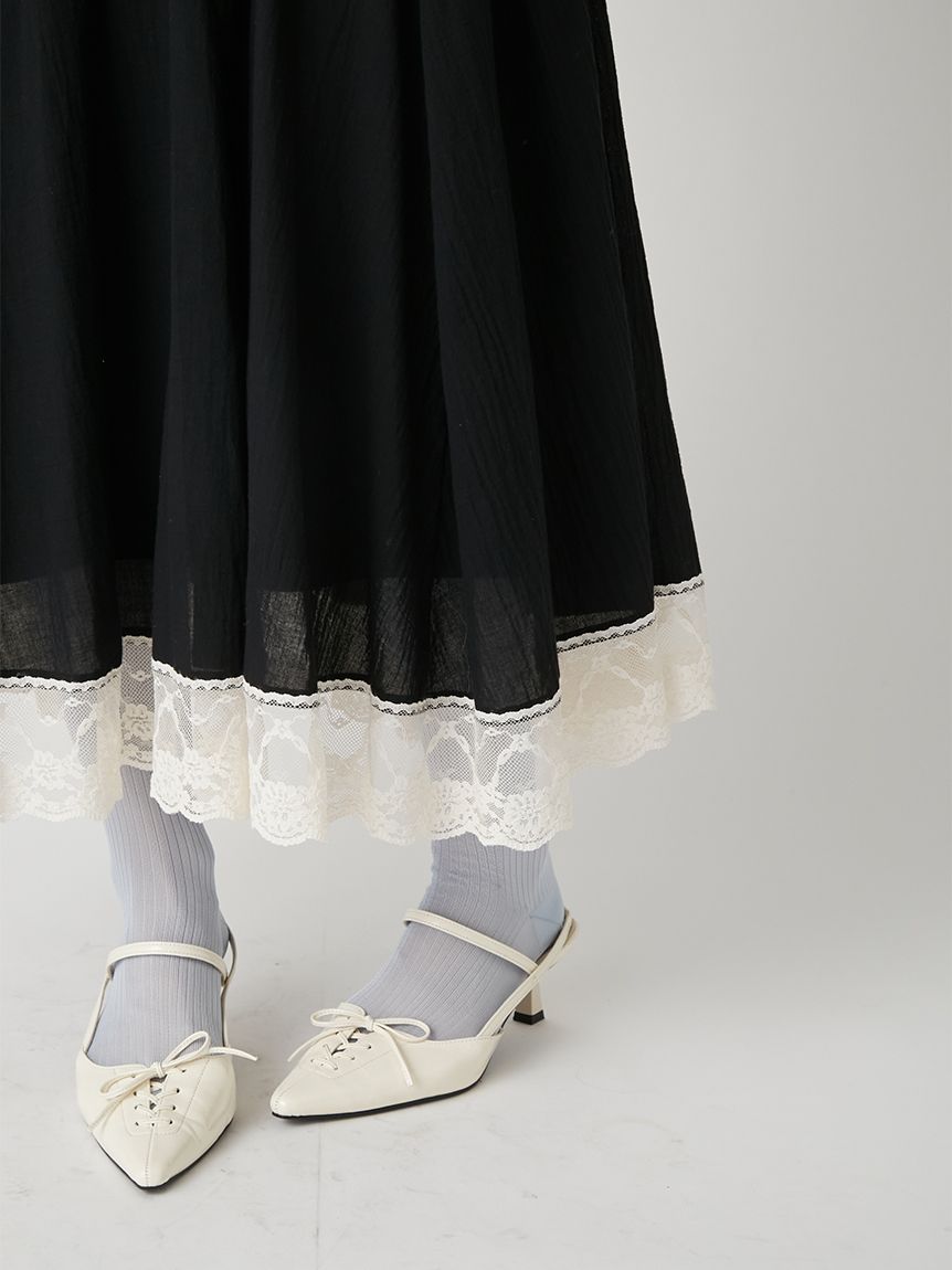 セーラーレーストリムワンピース(マキシ・ロングワンピース