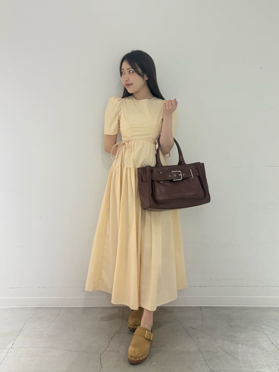 去年完売リリーブラウン バックリボン LILY BROWN（リリーブラウン）の「バックリボンシャツワンピース