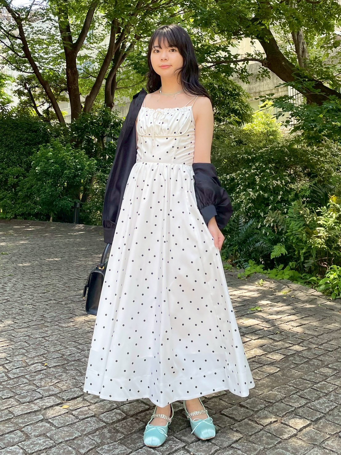 レイヤード風ボリュームキャミワンピース(マキシ・ロングワンピース